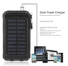 30000mAh Portable Dual LED Light Solar Power bank