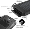 30000mAh Portable Dual LED Light Solar Power bank