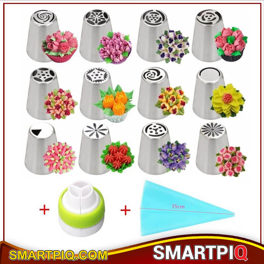 14 Russian Tulip Icing Tip Set