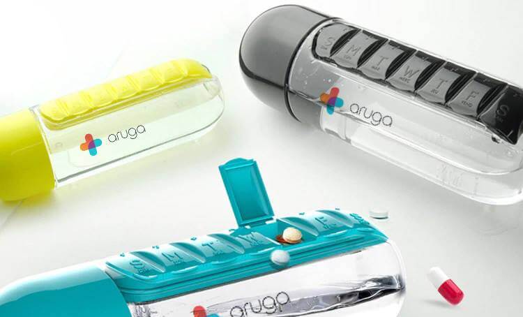 ARUGA - Sport Water & Pill Bottle
