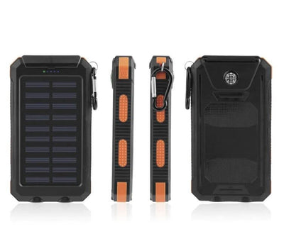 30000mAh Portable Dual LED Light Solar Power bank